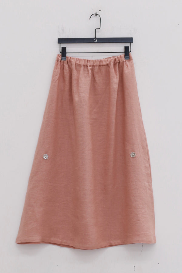 BASERANGE 25 Spring/Summer PONTE Skirt Comfortable France BAS-SKPO-HE-SP25-ADA PINK